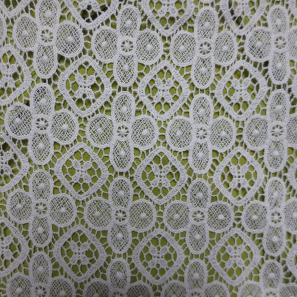 FOSSIL womens DRESS cream GREEN boho MINI sleeveless SIZE 8 - Picture 5 of 9